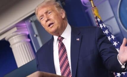 Trump states economic recovery is V-formed
