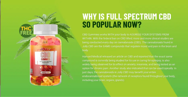 Jolly CBD Gummies {Review 2021} – Get 100% Natural And Real Result !