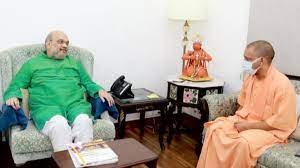 Yogi Adityanath At PM Modi's House For Meeting Amid UP Tumult