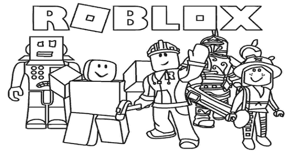 Roblox coloring pages for kids of all ages