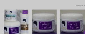 coco black curling custard