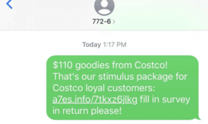 costco text message