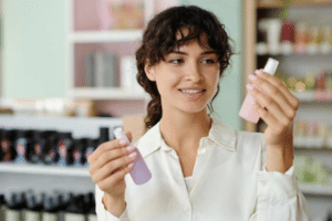 buying beauty products