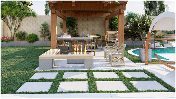 plan an efficient outdoor kitchen