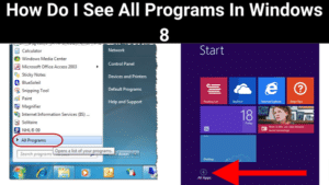 How Do I See All Programs In Windows 8