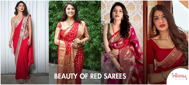 Red sarees