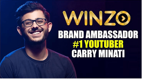 CarryMinati Has Been Designated as The Brand Ambassador for Winzo